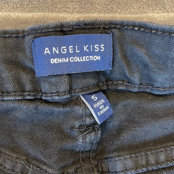 Angel Kiss black denim shorts Size 5 Good condition - Picture 3 of 3